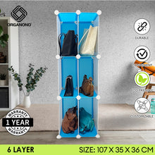 Load image into Gallery viewer, Organono DIY Partition Bag Shelf Cabinet Organizer Open Partition