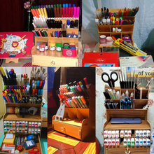 Load image into Gallery viewer, Organono DIY 12 Grids Wooden Desktop Organizer