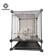Load image into Gallery viewer, Organono DIY Small Hamster Pet Dog Cat Cage Golden Bear Hamster Nest Expandable Stackable Play Pen with Poop Tray