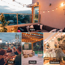 Load image into Gallery viewer, Organono Outdoor String Lights LED 10/20 Bulbs Waterproof Hanging Lights