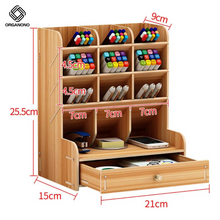 Load image into Gallery viewer, Organono DIY 12 Grids Wooden Desktop Organizer