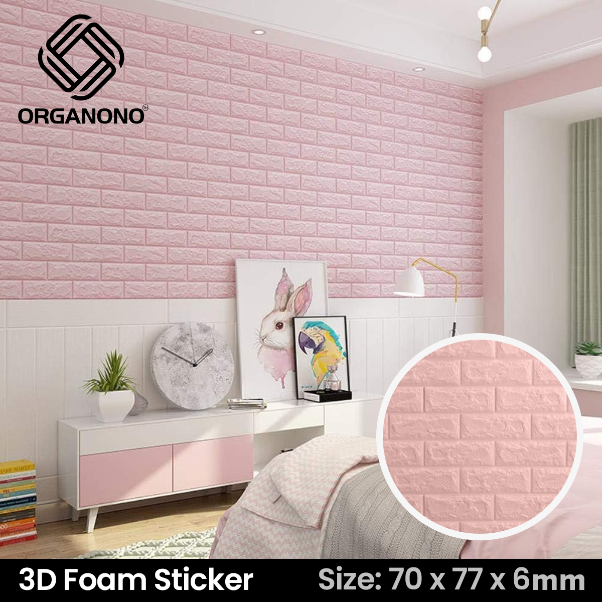 Organono 3D Wallpaper 77x70cm 6mm ORGANONO