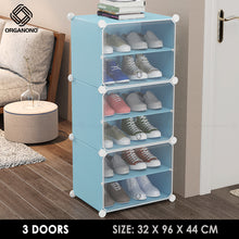 Load image into Gallery viewer, Organono Multi size DIY 2-30 Layers BLUE Shoe Organizer - Removable Layer