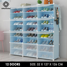Load image into Gallery viewer, Organono Multi size DIY 2-30 Layers BLUE Shoe Organizer - Removable Layer