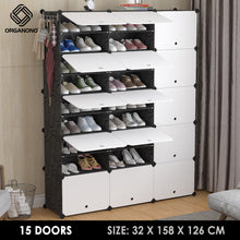 Load image into Gallery viewer, Organono DIY 4-30 Layers BLACK Shoe Organizer - Removable Layer