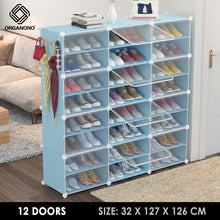 Load image into Gallery viewer, Organono Multi size DIY 2-30 Layers BLUE Shoe Organizer - Removable Layer