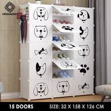 Load image into Gallery viewer, Organono DIY 6-30 Layers CATS & DOGS DOORS Shoe Organizer - Removable Layer