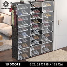Load image into Gallery viewer, Organono DIY 4-30 Layers BLACK Shoe Organizer - Removable Layer