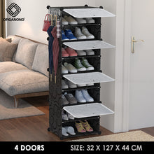 Load image into Gallery viewer, Organono DIY 4-30 Layers BLACK Shoe Organizer - Removable Layer