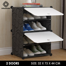 Load image into Gallery viewer, Organono DIY 4-30 Layers BLACK Shoe Organizer - Removable Layer
