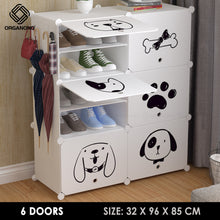 Load image into Gallery viewer, Organono DIY 6-30 Layers CATS & DOGS DOORS Shoe Organizer - Removable Layer