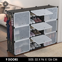 Load image into Gallery viewer, Organono DIY 4-30 Layers BLACK Shoe Organizer - Removable Layer