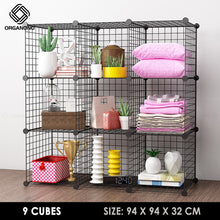 Load image into Gallery viewer, Organono DIY 3-20 Cube Metal Net Multipurpose Open Shelf Cabinet Organizer - 30cm