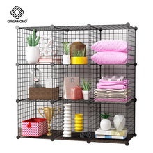 Load image into Gallery viewer, Organono DIY 3-20 Cube Metal Net Multipurpose Open Shelf Cabinet Organizer - 30cm