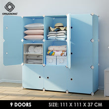 Load image into Gallery viewer, Organono DIY 6-20 Doors Multipurpose Cube Organizer Stackable Cabinet