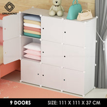 Load image into Gallery viewer, Organono DIY 6-20 Doors Multipurpose Cube Organizer Stackable Cabinet