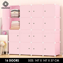 Load image into Gallery viewer, Organono DIY 6-20 Doors Multipurpose Cube Organizer Stackable Cabinet