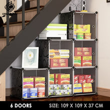 Load image into Gallery viewer, Organono DIY 6-20 Doors Multipurpose Cube Organizer Stackable Cabinet