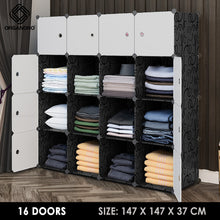 Load image into Gallery viewer, Organono DIY 6-20 Doors Multipurpose Cube Organizer Stackable Cabinet