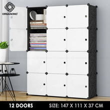 Load image into Gallery viewer, Organono DIY 6-20 Doors Multipurpose Cube Organizer Stackable Cabinet