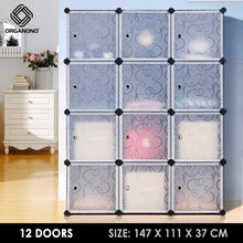 Load image into Gallery viewer, Organono DIY 6-20 Doors Multipurpose Cube Organizer Stackable Cabinet
