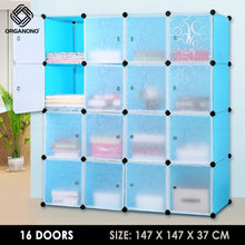 Load image into Gallery viewer, Organono DIY 6-20 Doors Multipurpose Cube Organizer Stackable Cabinet