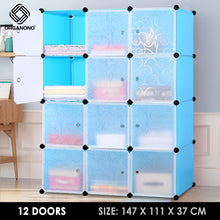 Load image into Gallery viewer, Organono DIY 6-20 Doors Multipurpose Cube Organizer Stackable Cabinet