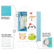 Load image into Gallery viewer, Organono DIY 2-5 Doors Multipurpose Cube Organizer Stackable Cabinet