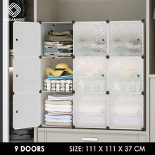 Load image into Gallery viewer, Organono DIY 6-20 Doors Multipurpose Cube Organizer Stackable Cabinet