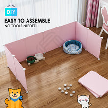 Load image into Gallery viewer, Organono DIY 6-14 Panels Multipurpose Pet Cage Stackable Play Pen