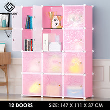 Load image into Gallery viewer, Organono DIY 6-20 Doors Multipurpose Cube Organizer Stackable Cabinet