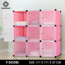 Load image into Gallery viewer, Organono DIY 6-20 Doors Multipurpose Cube Organizer Stackable Cabinet