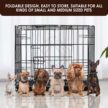 Load image into Gallery viewer, Organono Metal Foldable Portable Pet Cage with Poop Tray