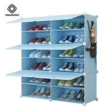 Load image into Gallery viewer, Organono Multi size DIY 2-30 Layers BLUE Shoe Organizer - Removable Layer