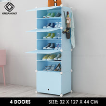 Load image into Gallery viewer, Organono Multi size DIY 2-30 Layers BLUE Shoe Organizer - Removable Layer