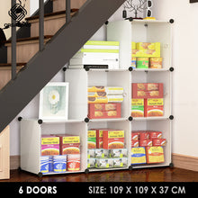 Load image into Gallery viewer, Organono DIY 6-20 Doors Multipurpose Cube Organizer Stackable Cabinet