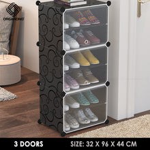 Load image into Gallery viewer, Organono DIY 4-30 Layers BLACK Shoe Organizer - Removable Layer