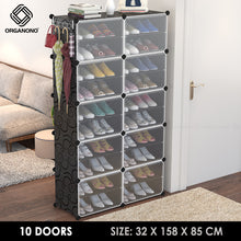 Load image into Gallery viewer, Organono DIY 4-30 Layers BLACK Shoe Organizer - Removable Layer