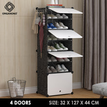Load image into Gallery viewer, Organono DIY 4-30 Layers BLACK Shoe Organizer - Removable Layer
