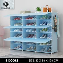 Load image into Gallery viewer, Organono Multi size DIY 2-30 Layers BLUE Shoe Organizer - Removable Layer