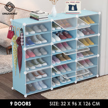 Load image into Gallery viewer, Organono Multi size DIY 2-30 Layers BLUE Shoe Organizer - Removable Layer