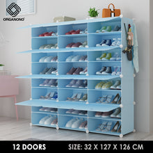 Load image into Gallery viewer, Organono Multi size DIY 2-30 Layers BLUE Shoe Organizer - Removable Layer