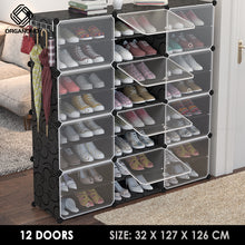 Load image into Gallery viewer, Organono DIY 4-30 Layers BLACK Shoe Organizer - Removable Layer