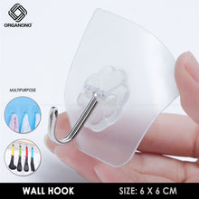 Load image into Gallery viewer, Organono Transparent Wall Hanging Nail-free No Hole Hook Seamless Adhesive Hook