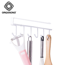 Load image into Gallery viewer, Organono Multipurpose 6 Row Cabinet Space Saver Hook