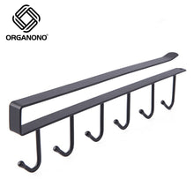 Load image into Gallery viewer, Organono Multipurpose 6 Row Cabinet Space Saver Hook