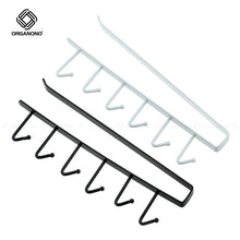 Load image into Gallery viewer, Organono Multipurpose 6 Row Cabinet Space Saver Hook