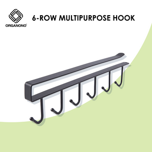 Organono Multipurpose 6 Row Cabinet  Space Saver Hook