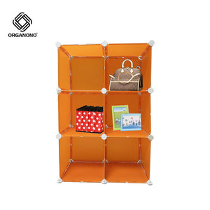 Organono DIY 6 Doors Cube Space Saver Storage Cabinet - 30 x 30 cm