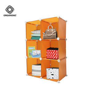 Organono DIY 6 Doors Cube Space Saver Storage Cabinet - 30 x 30 cm